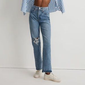 Madewell High Rise Blue Jeans 27T Perfect Vintage Straight Like New